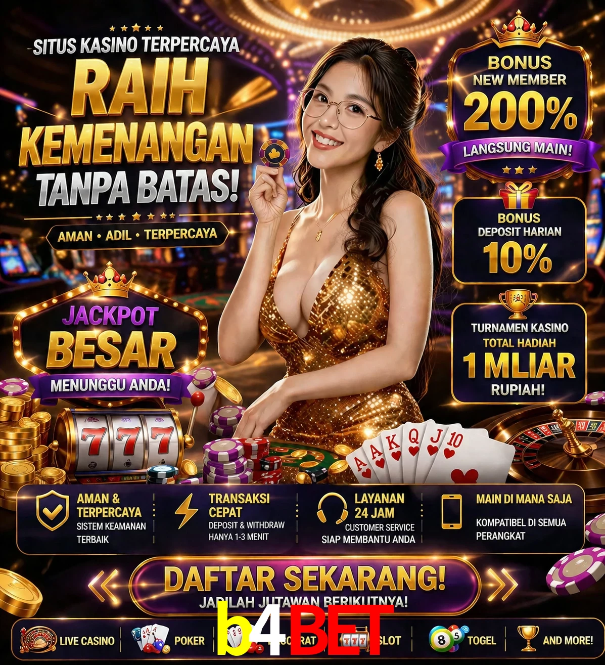 Roleta e blackjack b4bet